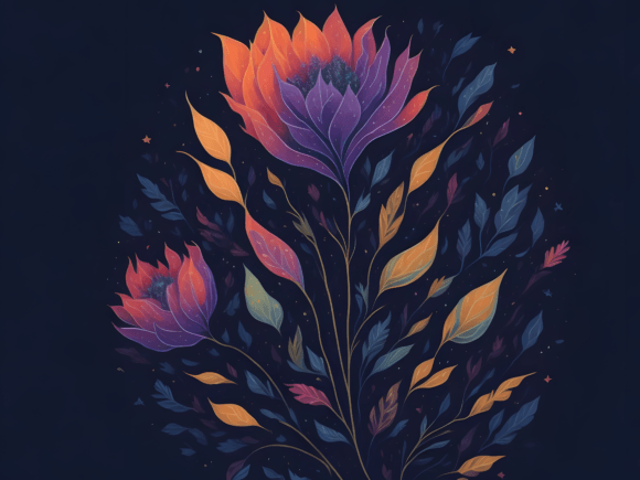 Download Abstract Botanical Art Illustration 9 - Premium Resources