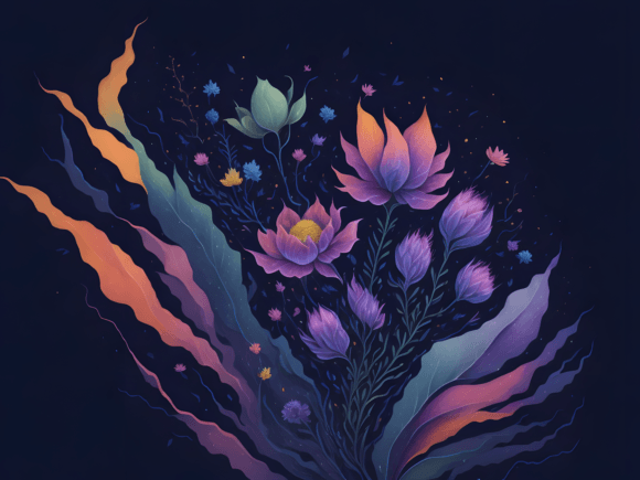 Download Abstract Botanical Art Illustration 5 - Premium Resources