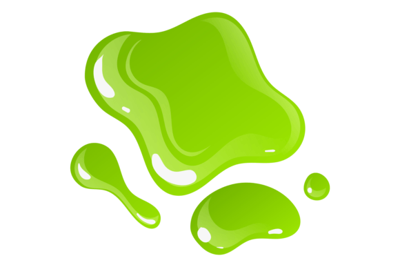 Download Green Liquid Blobs. Paint Spot. Glossy S - Green Collection