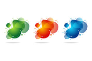 Download Liquid Gradient Red Green Blue Element - Green Collection