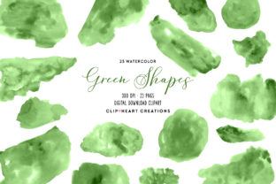Download Green Watercolor Shapes - Green Collection