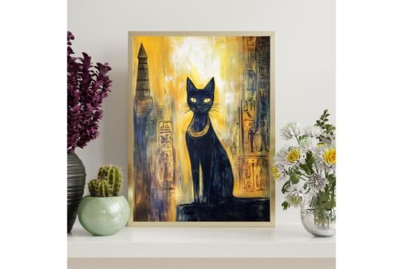 Download Bastet Cat Goddess Printable Art - Print Collection